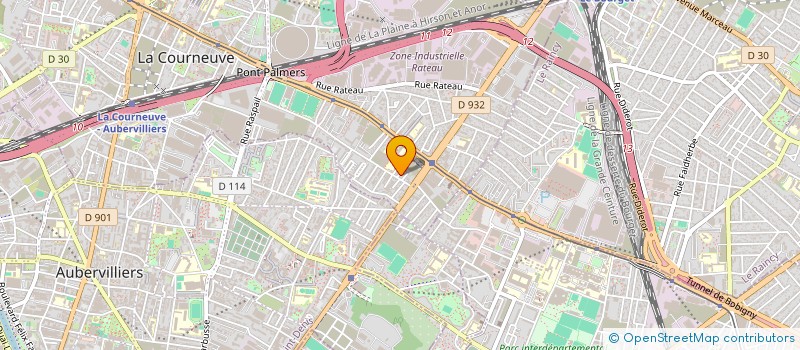 localisation de l'entreprise RENOVASOLS à LA COURNEUVE
