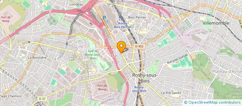 localisation de l'entreprise RENOVATE ACE TECH à ROSNY-SOUS-BOIS
