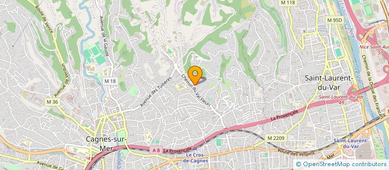localisation de l'entreprise RENOVATEAM à VENCE