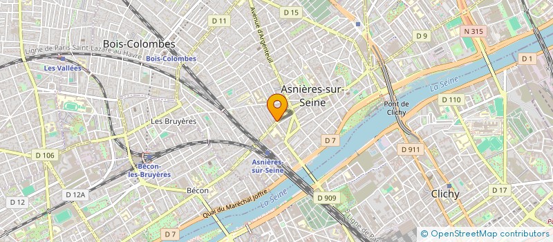 localisation de l'entreprise RENOVATECH à ASNIERES-SUR-SEINE