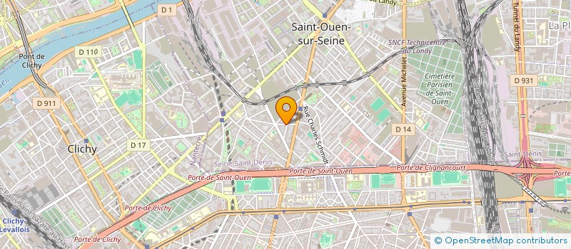 localisation de l'entreprise RENOVATEUR MODERNE DU BATIMENT à SAINT-OUEN-SUR-SEINE