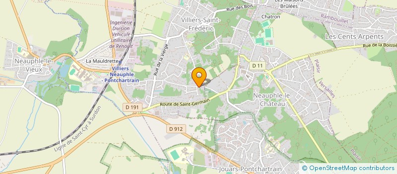 localisation de l'entreprise RENOVATION 3  VILLIERS-SAINT-FREDERIC