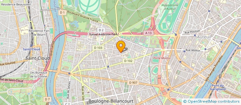 localisation de l'entreprise RENOVATION BATIMENT HABITATION à BOULOGNE-BILLANCOURT