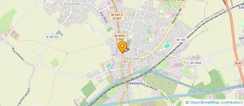 localisation de l'entreprise RENOVATION CONFORT DE L'HABITAT  LA BASSEE