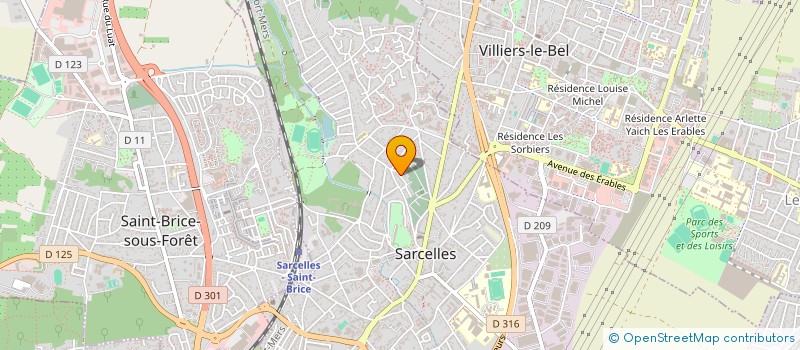 localisation de l'entreprise RENOVATION COUVERTURE ZINGUERIE  SARCELLES