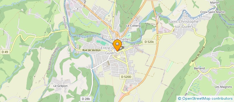 localisation de l'entreprise RENOVATION DE BATIMENTS ANCIENS  MIRIBEL-LES-ECHELLES