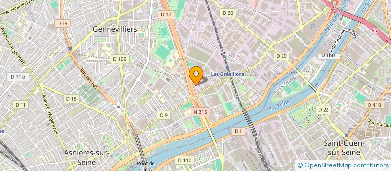 localisation de l'entreprise RENOVATION DE BIENS IMMOBILIERS  GENNEVILLIERS