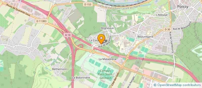 localisation de l'entreprise RENOVATION DE COEUR  POISSY