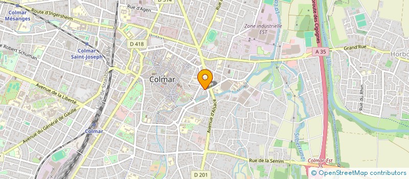 localisation de l'entreprise RENOVATION DE L'HABITAT à COLMAR