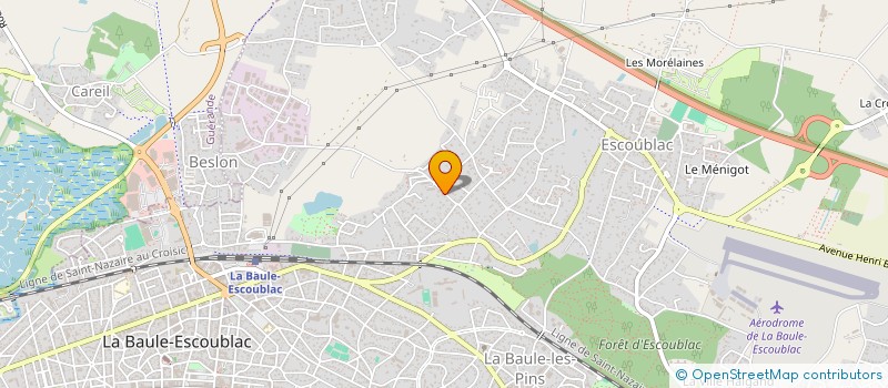 localisation de l'entreprise RENOVATION DECORATION PEINTURE BAULOISE  LA BAULE-ESCOUBLAC