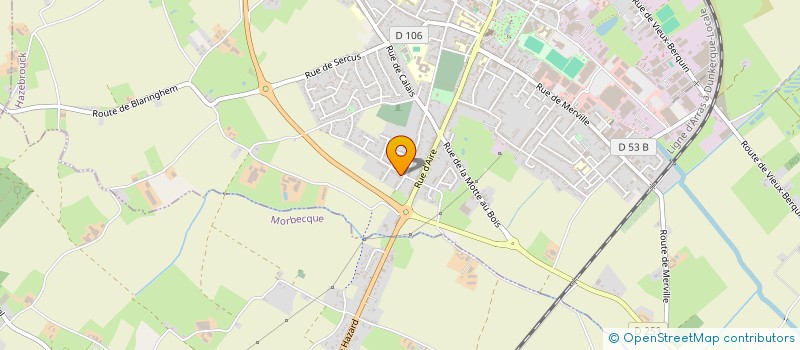 localisation de l'entreprise RENOVATION DES CIMETIERES FRANCAIS EN ALGERIE ASSOCIATION  HAZEBROUCK