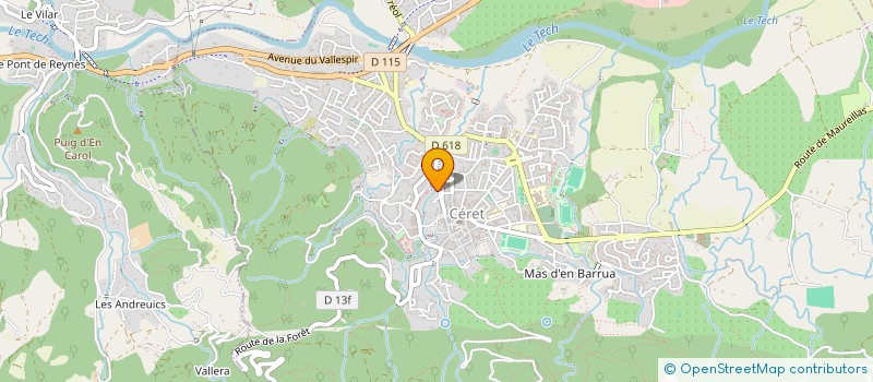 localisation de l'entreprise RENOVATION DU VALLESPIR à CERET
