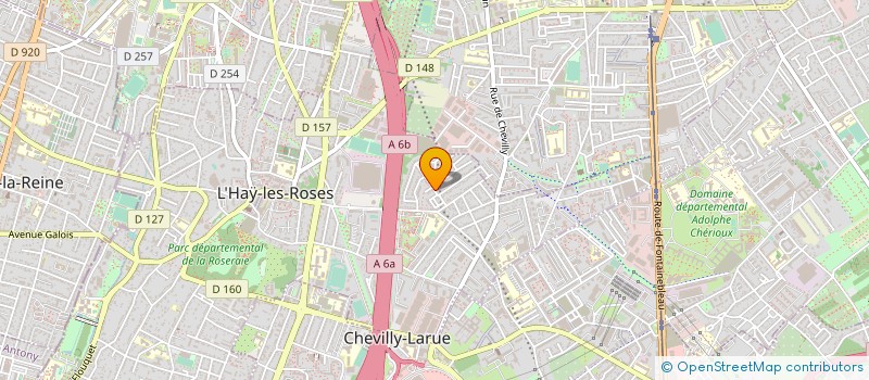 localisation de l'entreprise RENOVATION ELECTRICITE BATIMENT  L HAY LES ROSES