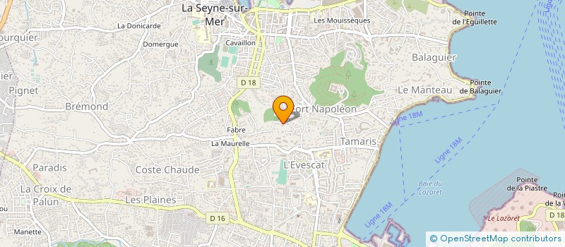 localisation de l'entreprise RENOVATION ET AMENAGEMENT PAR LE DEVELOPPEMENT à LA SEYNE-SUR-MER