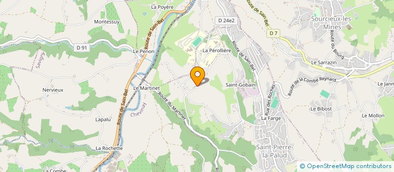 localisation de l'entreprise RENOVATION ET CONSTRUCTION SAIN BELLOISE  SAINT-PIERRE-LA-PALUD