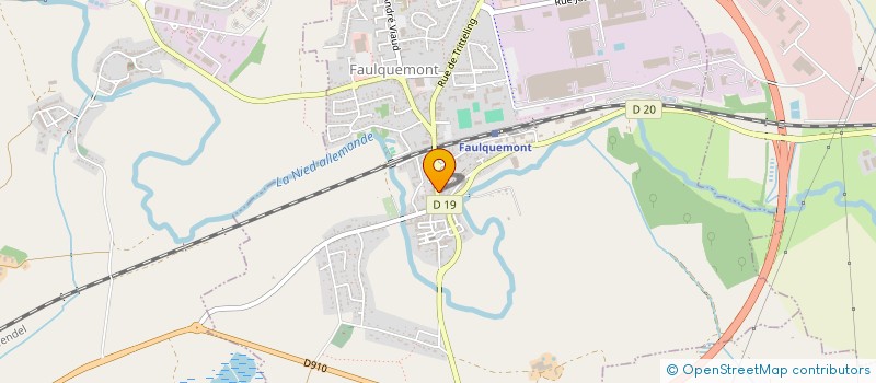 localisation de l'entreprise RENOVATION ET ISOLATION MOSELLANE  FAULQUEMONT