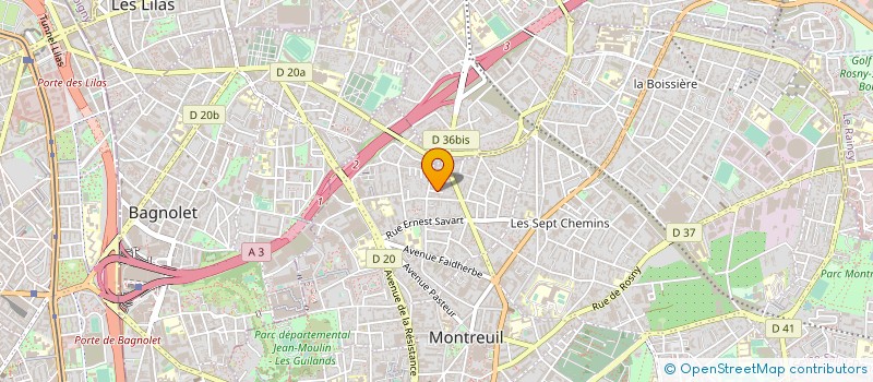 localisation de l'entreprise RENOVATION FRANCILIENNE  MONTREUIL
