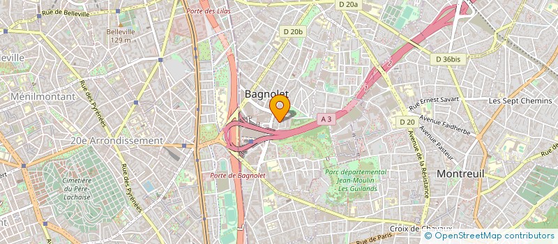 localisation de l'entreprise RENOVATION GENERALE DE L'HABITAT à BAGNOLET