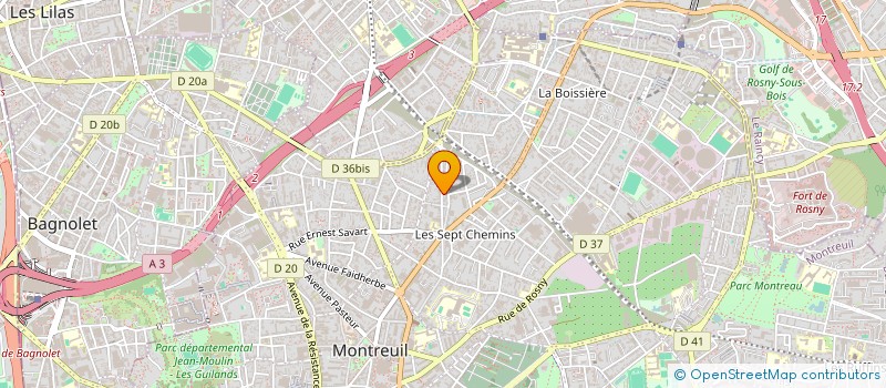 localisation de l'entreprise RENOVATION GEORGES à MONTREUIL