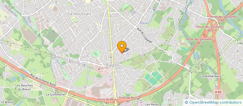 localisation de l'entreprise RENOVATION HABITAT DE L'OUEST à REZE