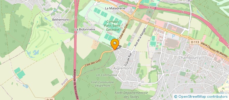 localisation de l'entreprise RENOVATION HABITAT PEINTURE  AIGREMONT