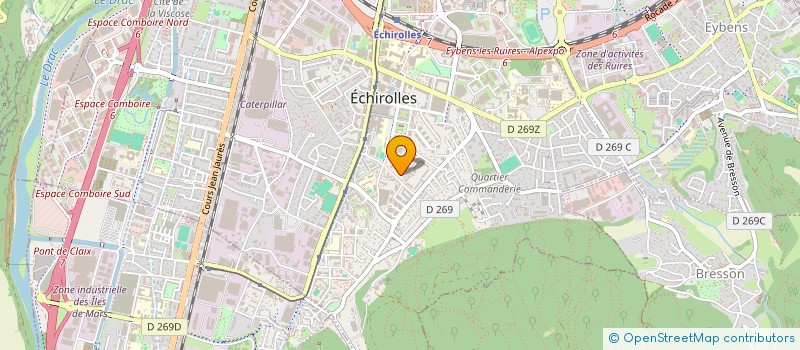 localisation de l'entreprise RENOVATION IMMOBILIERE GRENOBLOISE à ECHIROLLES