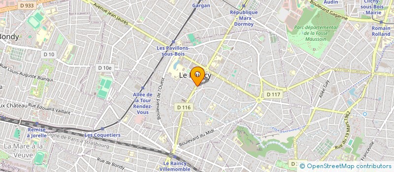 localisation de l'entreprise RENOVATION INTEGRALE à LE RAINCY
