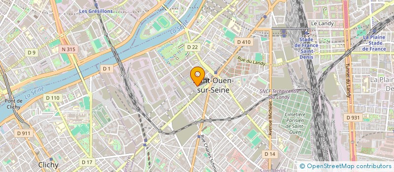localisation de l'entreprise RENOVATION MAINTENANCE BATIMENT PLUS à SAINT-OUEN-SUR-SEINE