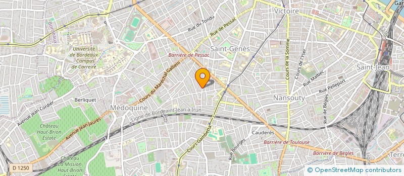 localisation de l'entreprise RENOVATION SERVICES AQUITAINE à TALENCE