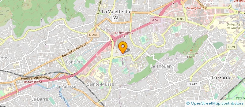 localisation de l'entreprise RENOVATION TEXTILE ET CUIR PROVENCE  TOULON