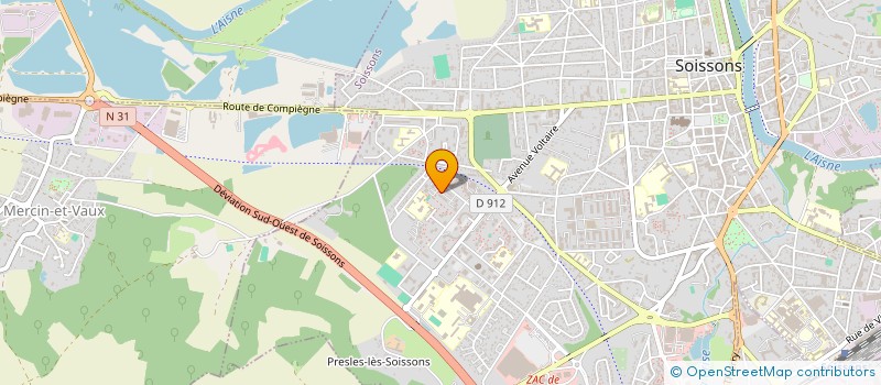 localisation de l'entreprise RENOVATION TRAVAUX SERVICES  SOISSONS