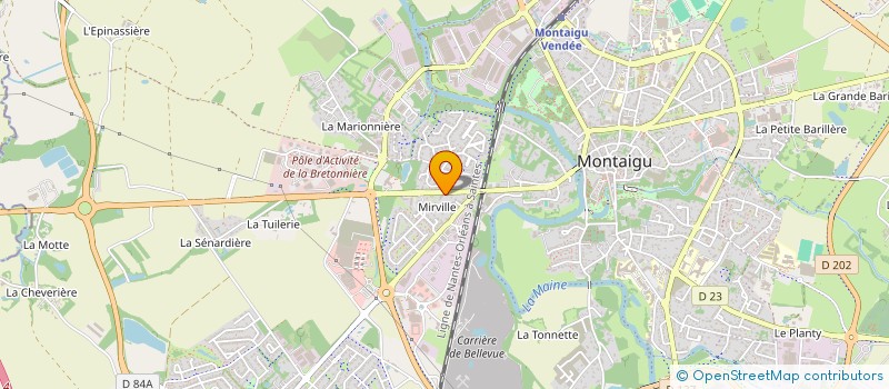 localisation de l'entreprise RENOVATION VENDEENNE à MONTAIGU-VENDEE