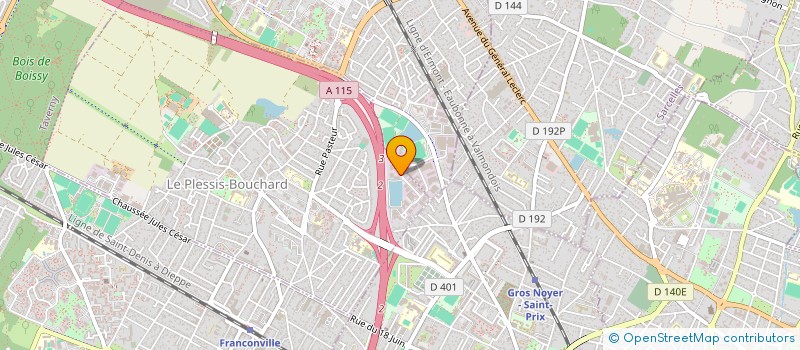 localisation de l'entreprise RENOVATION VIEUX BATIMENTS à LE PLESSIS-BOUCHARD