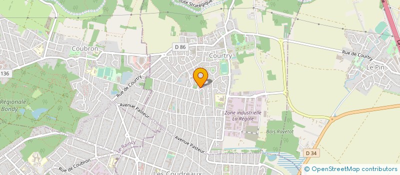 localisation de l'entreprise RENOVBAIN à COURTRY