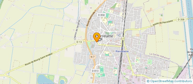 localisation de l'entreprise RENOVBAT  PIERRELATTE