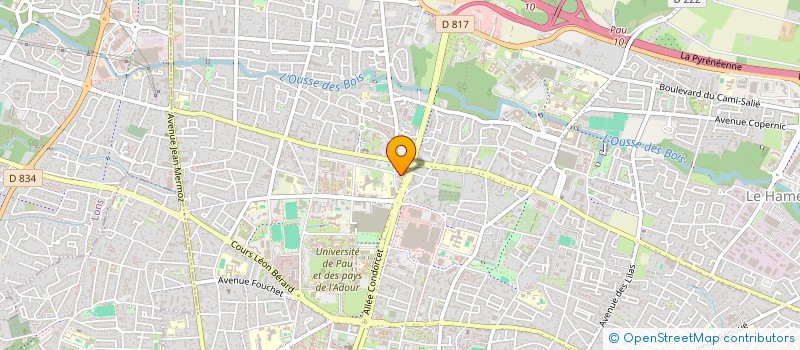 localisation de l'entreprise RENOVBAT 64 à PAU