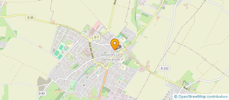 localisation de l'entreprise RENOVBAT COURTAGE 14 à DOUVRES-LA-DELIVRANDE