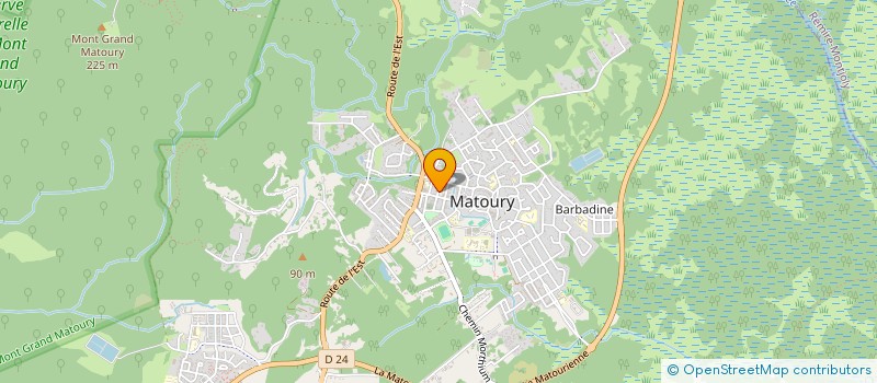 localisation de l'entreprise RENOVBAT GUYANE à MATOURY