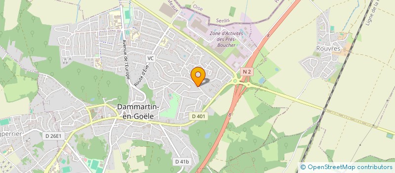 localisation de l'entreprise RENOVE  DAMMARTIN-EN-GOELE