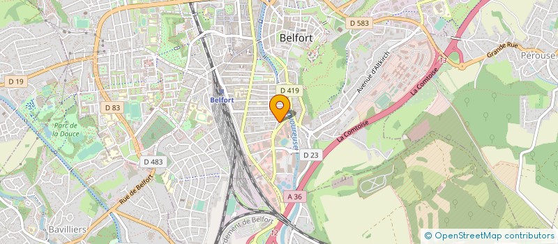 localisation de l'entreprise RENOVE 90 à BELFORT