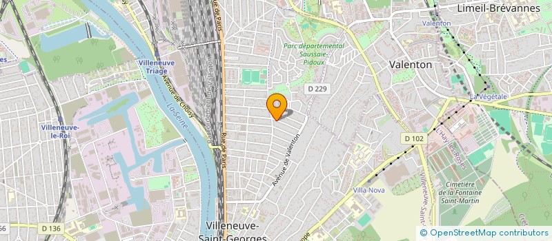 localisation de l'entreprise RENOVE 94 à VILLENEUVE-SAINT-GEORGES