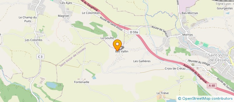 localisation de l'entreprise RENOVE CONCEPT PLUS  SAINT-VICTOR-DE-CESSIEU