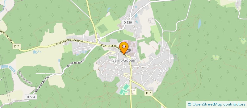 localisation de l'entreprise RENOVE'DECORS à SAINT-GOBAIN