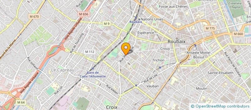 localisation de l'entreprise RENOVE DESIGN  ROUBAIX