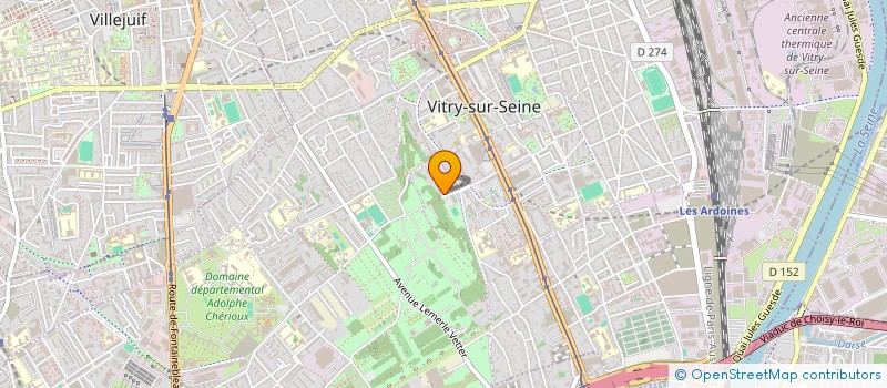 localisation de l'entreprise RENOVE ENERGIE à VITRY-SUR-SEINE