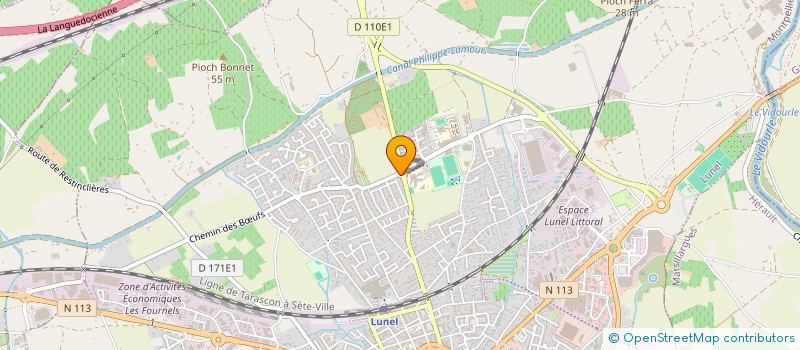 localisation de l'entreprise RENOVE ENERGIE à LUNEL