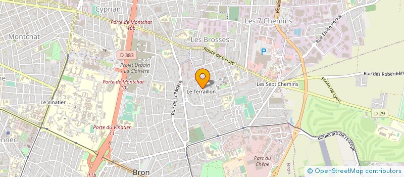 localisation de l'entreprise RENOVE ET INNOVE DECO  BRON