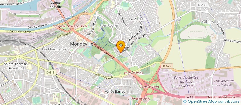 localisation de l'entreprise RENOVE FERMETURES  MONDEVILLE