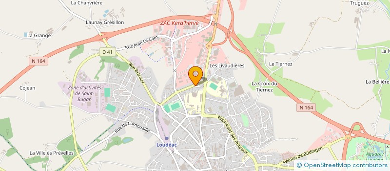 localisation de l'entreprise RENOVE HOLDING à LOUDEAC