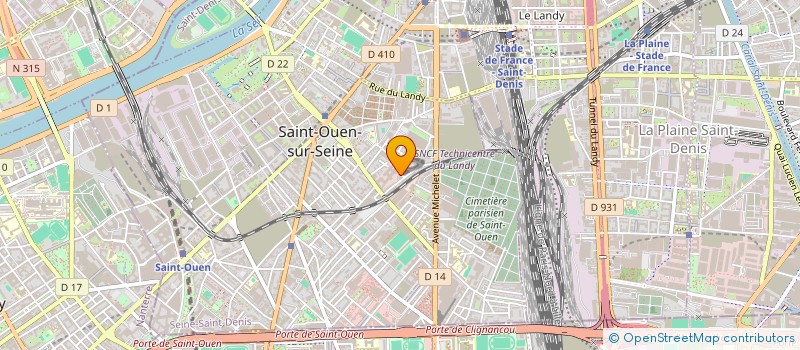 localisation de l'entreprise RENOVE PRO  SAINT-OUEN-SUR-SEINE